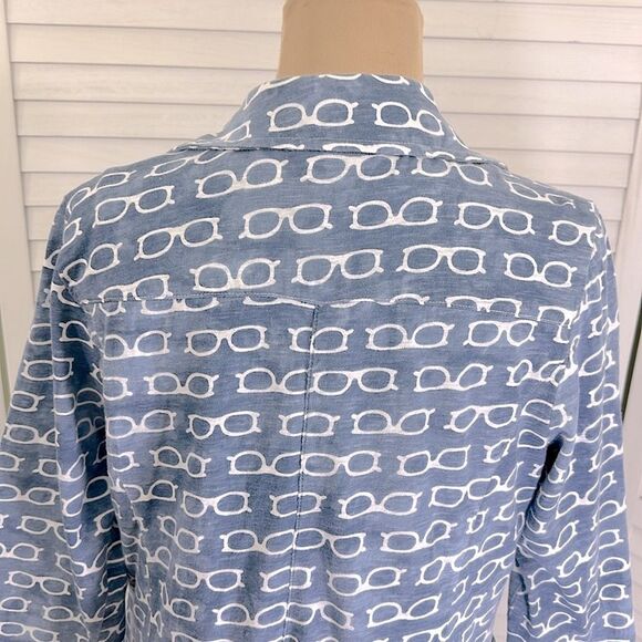 Chico's Zenergy Novelty Twin Set Size 2 (12) Large Cotton - Picture 11 of 16